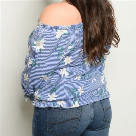 Women's Off the Shoulder Top - Picture 3 of 3